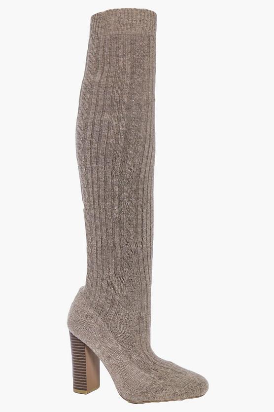 Annie Knitted Over The Knee Boot